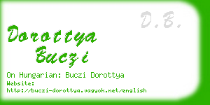 dorottya buczi business card